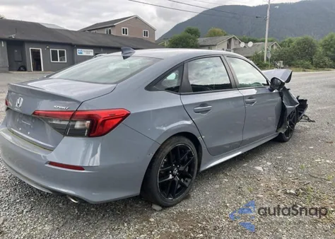 2022 Honda Civic Sport из США, поврежденный, VIN 2HGFE2F55NH536974